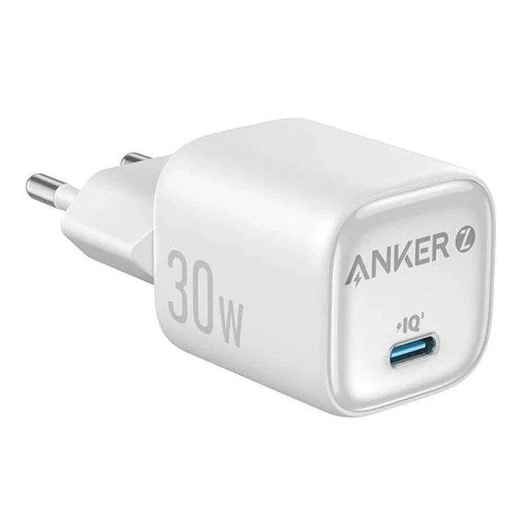 شارژر دیواری 30 وات انکر مدل Zolo GaN Compact EU A2698