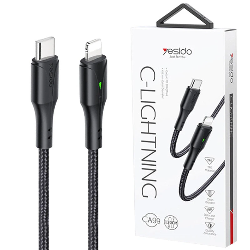 کابل تبدیل USB-C به لایتنینگ یسیدو مدل CA-99
