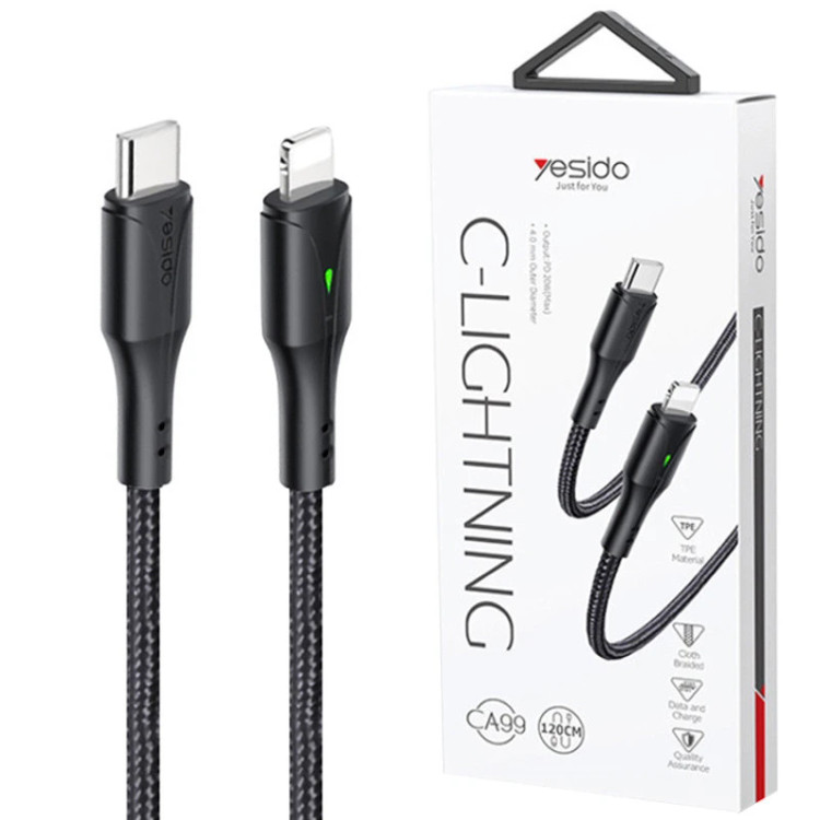 کابل تبدیل USB-C به لایتنینگ یسیدو مدل CA-99