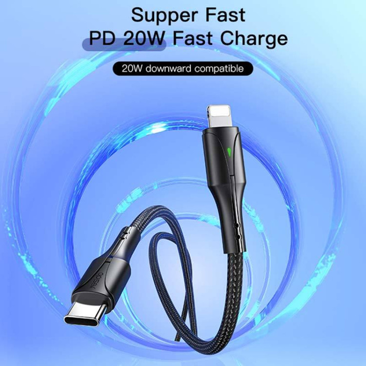 کابل تبدیل USB-C به لایتنینگ یسیدو مدل CA-99