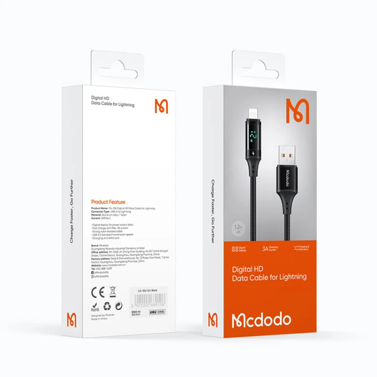 کابل تبدیل USB به لایتنینگ مک دودو مدل CA-106