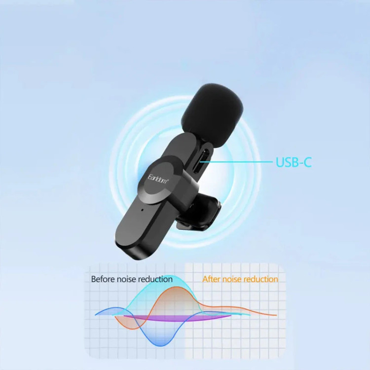 میکروفون یقه ای بی سیم ارلدام مدل ET-MC8L