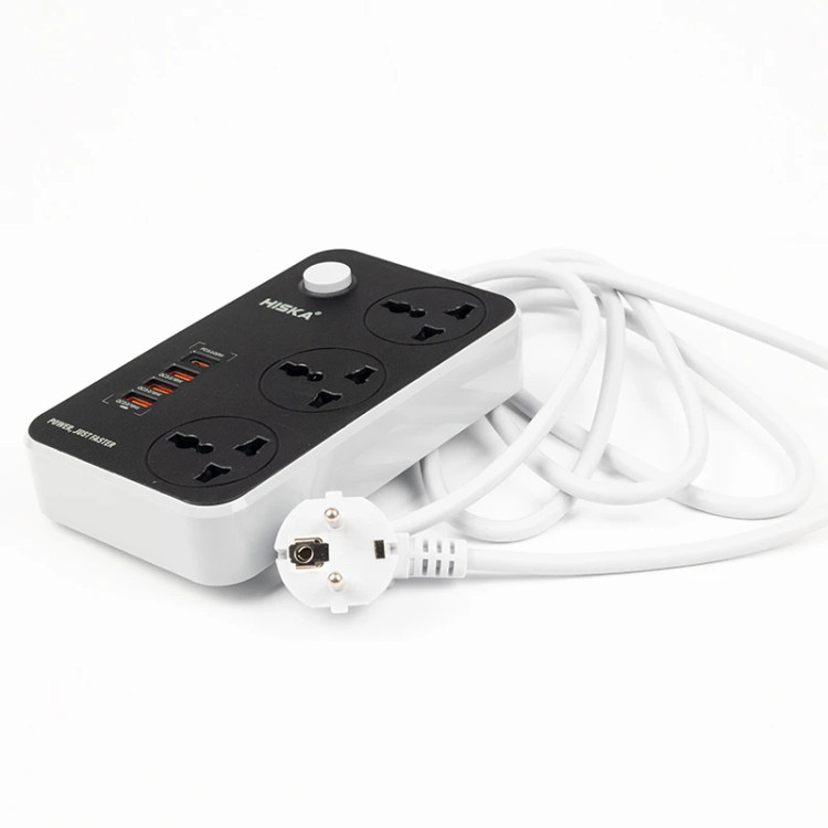 چند راهی برق و شارژر هیسکا مدل CH-5515