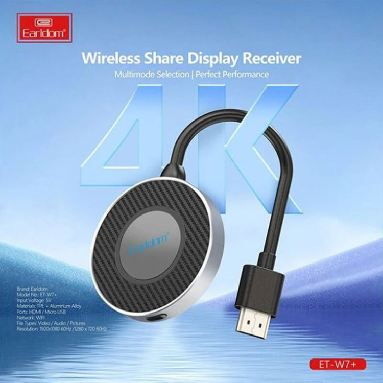 دانگل HDMI ارلدام مدل +ET-W7
