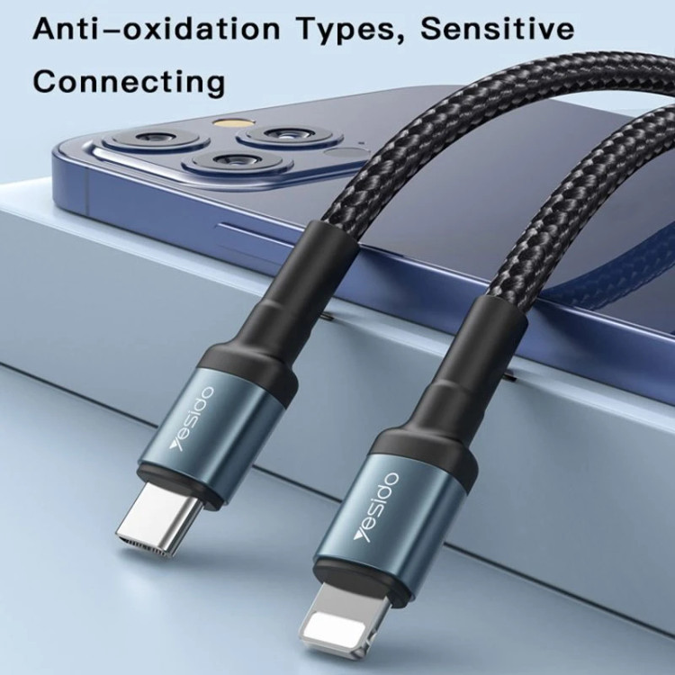 کابل تبدیل USB-C به لایتنینگ یسیدو مدل CA76