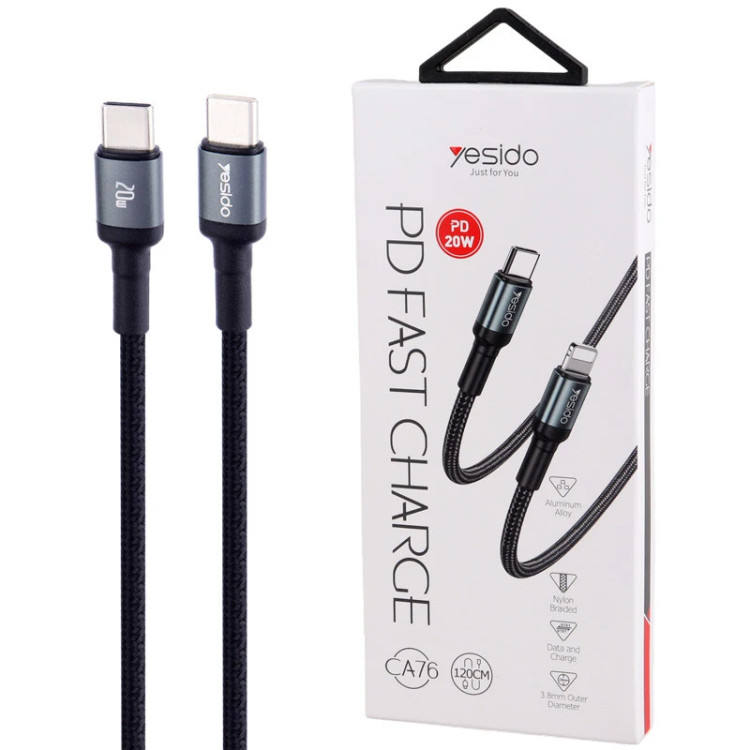 کابل تبدیل USB-C به لایتنینگ یسیدو مدل CA76