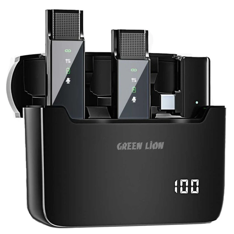 میکروفون یقه ای دوتایی گرین لاین مدل 2in1 DIGITAL DISPLAY