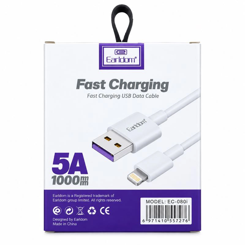 کابل تبدیل USB به لایتنینگ ارلدام مدل EC-080i